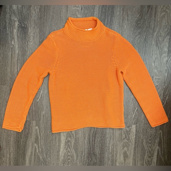 Liz Claiborne Sweaters - Liz Claiborne Orange Mock Turtleneck Neck Sweater